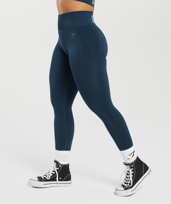 Gymshark Flex High Waisted Leggings Leggings Blauw | 54AIMCVPK