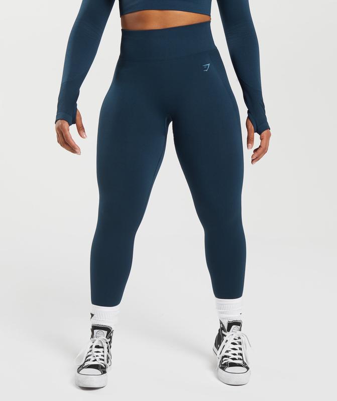 Gymshark Flex High Waisted Leggings Leggings Blauw | 54AIMCVPK