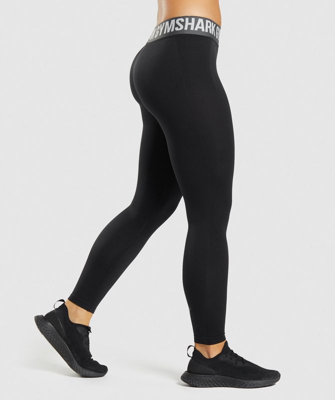 Gymshark Flex Low Rise Leggings Leggings Zwart | 39PHSVNKX