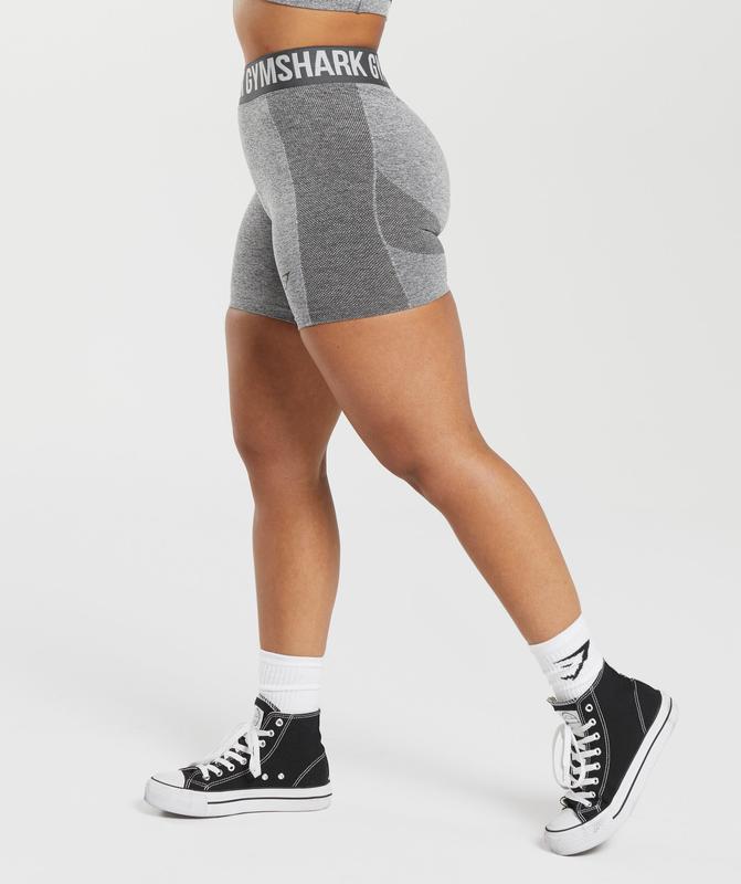 Gymshark Flex Shorts Korte Broek Charcoal Marl | 52FKZABPI