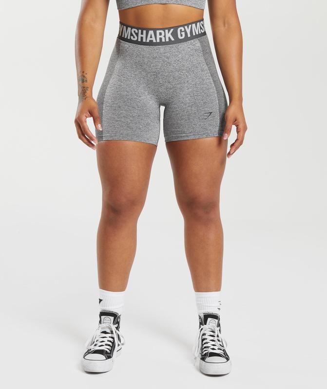 Gymshark Flex Shorts Korte Broek Charcoal Marl | 52FKZABPI