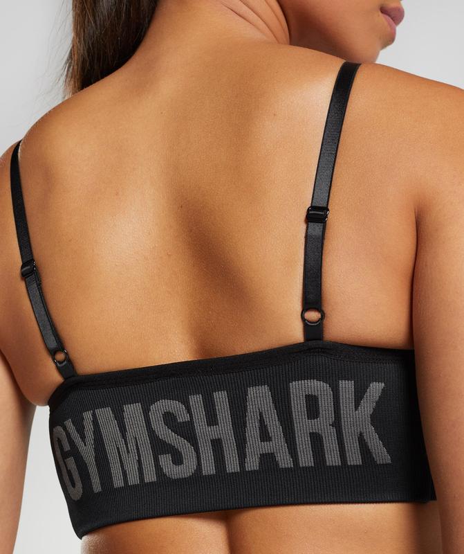 Gymshark Flex Strappy Sports Bra Sports Bras Zwart | 47LPGHSAC