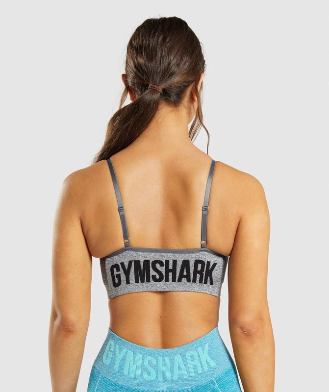 Gymshark Flex Strappy Sports Bra Sports Bras Grijs | 40GRUTFAX