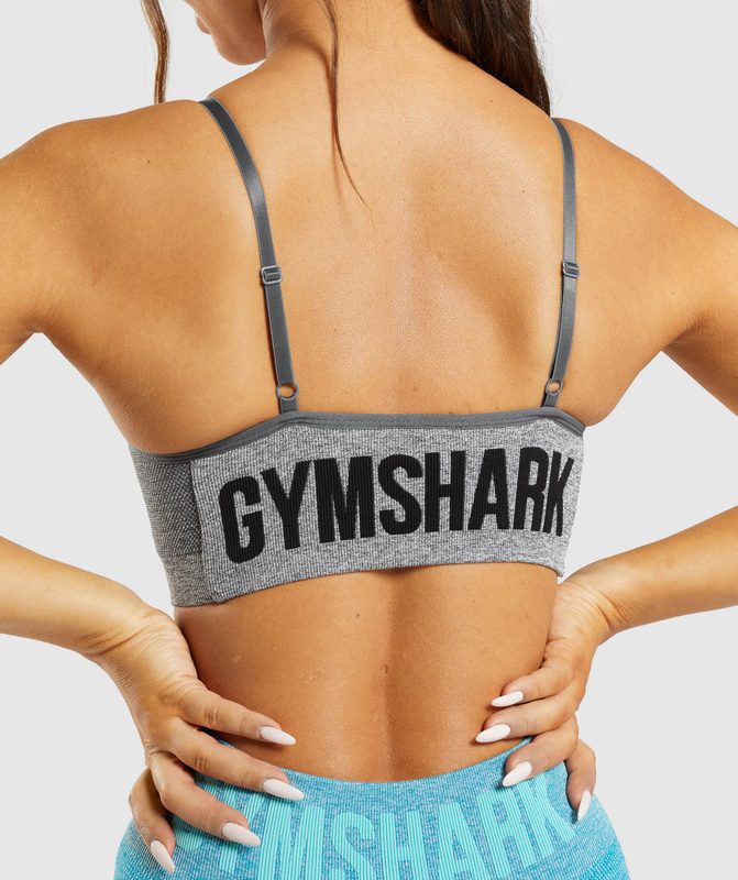 Gymshark Flex Strappy Sports Bra Sports Bras Grijs | 40GRUTFAX