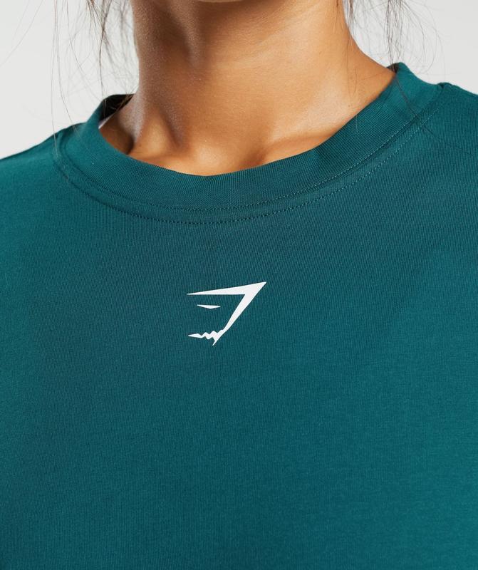 Gymshark Fraction Oversized T-Shirt T-Shirts Diep | 56ECBSGFI