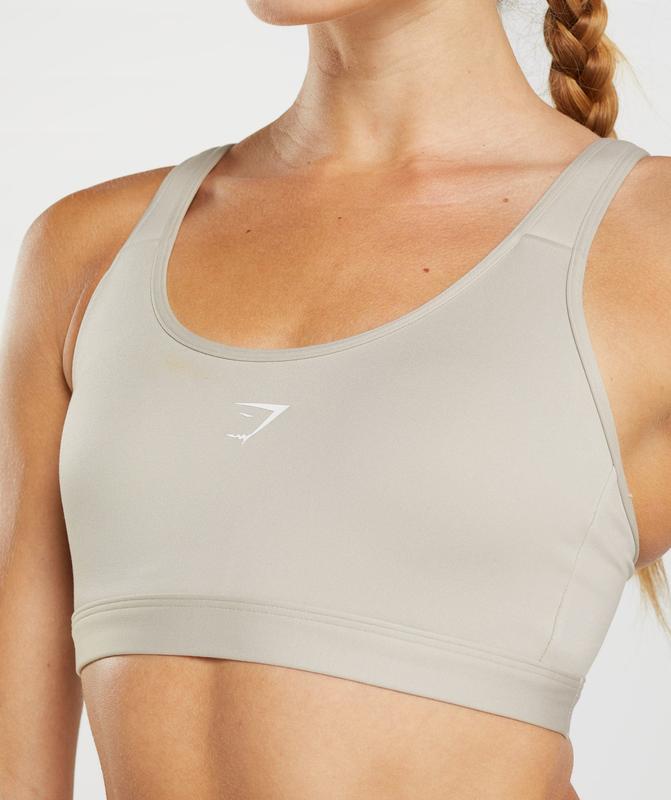 Gymshark Fraction Sports Bra Sports Bras Grijs | 57VTJSQER