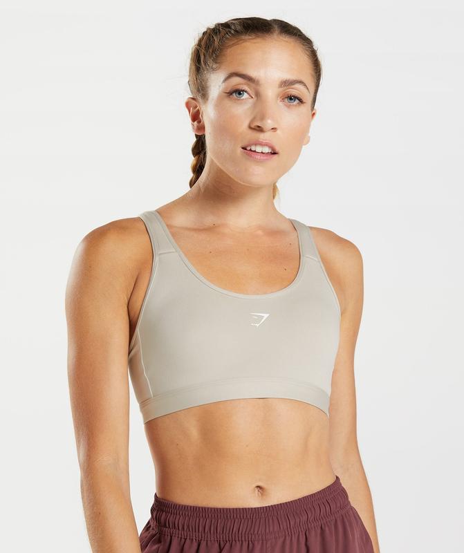 Gymshark Fraction Sports Bra Sports Bras Grijs | 57VTJSQER