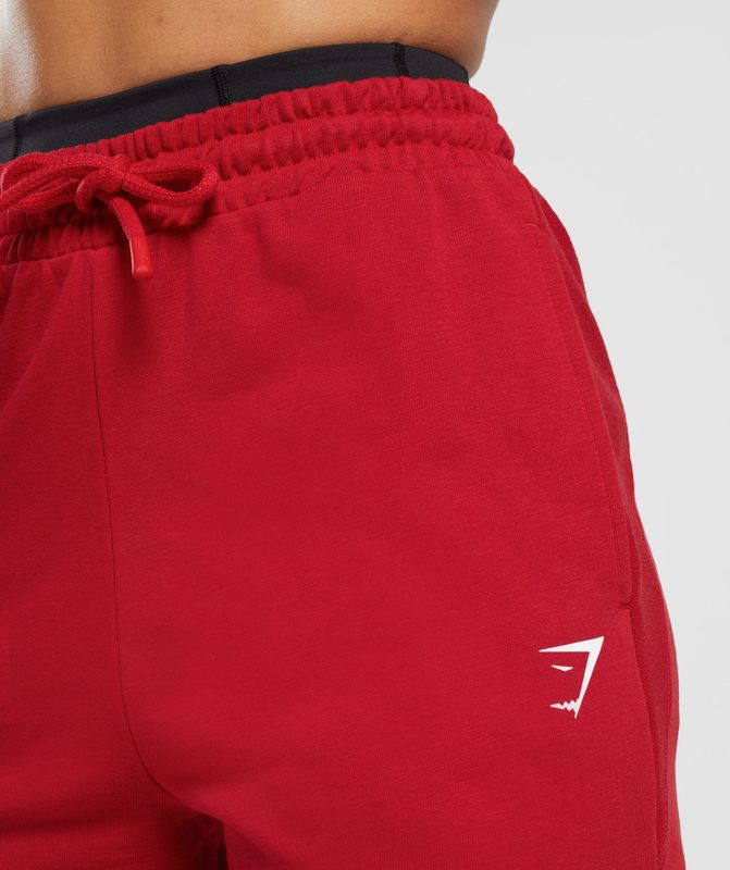 Gymshark GS Power Joggers Broek Rood | 37IAYMFHJ