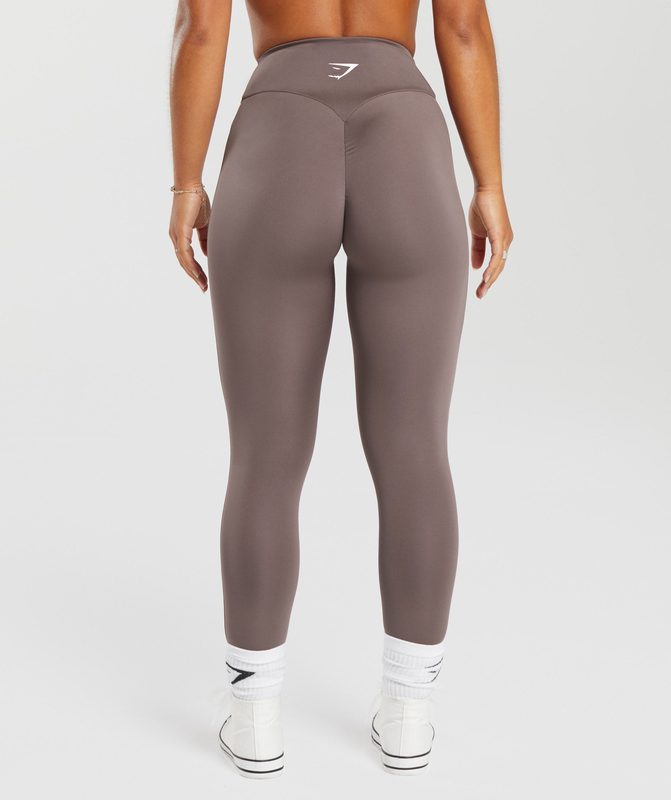 Gymshark GS Power Leggings Leggings Walnut Mauve | 42QZTSXNB