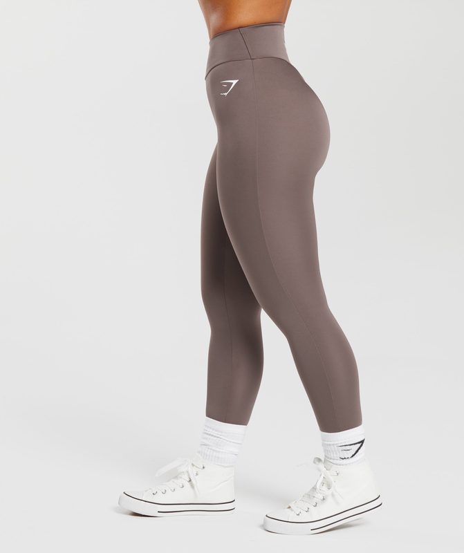 Gymshark GS Power Leggings Leggings Walnut Mauve | 42QZTSXNB