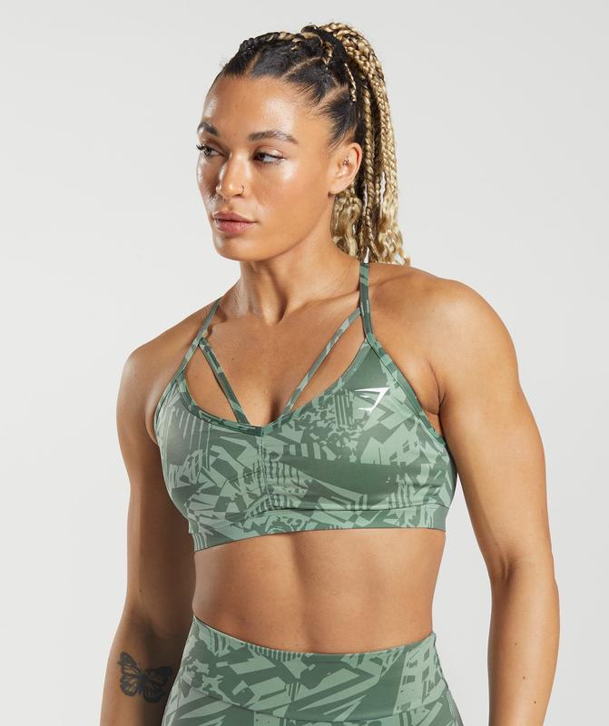 Gymshark GS Power Sports Bra Sports Bras Groen | 97DVUZEJN