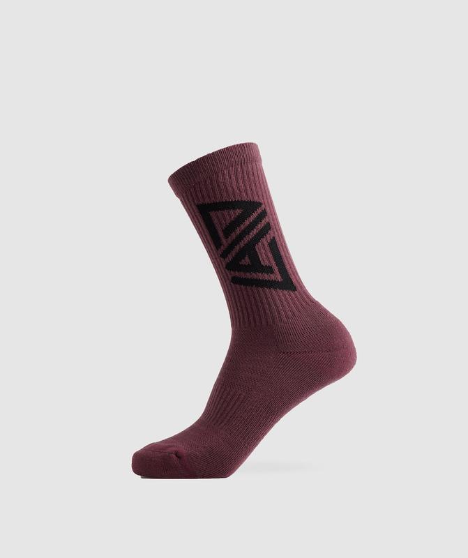 Gymshark GS x David Laid Crew Socks 1pk Sokken Bruin | 30AMYRKTL