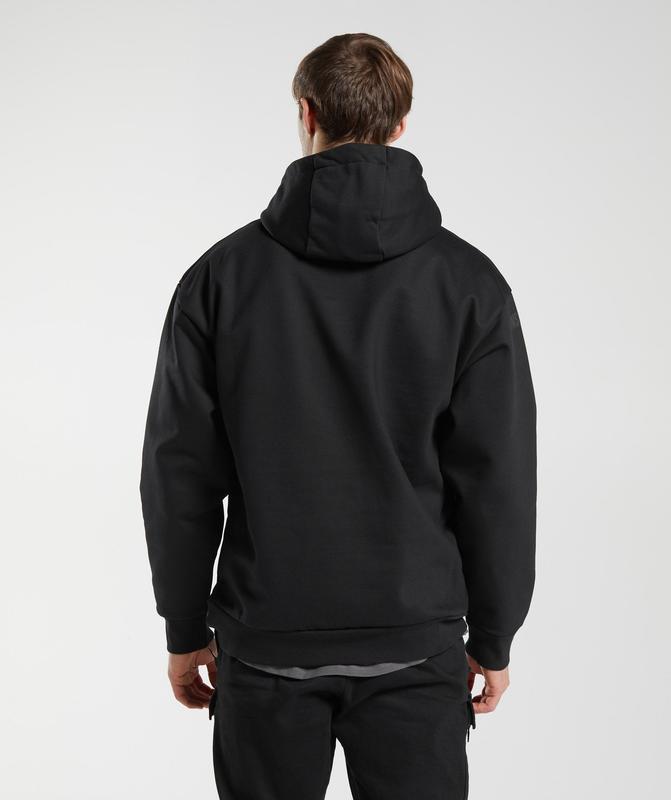 Gymshark GS x David Laid Hoodie Hoodies Zwart | 03QYPJXOH