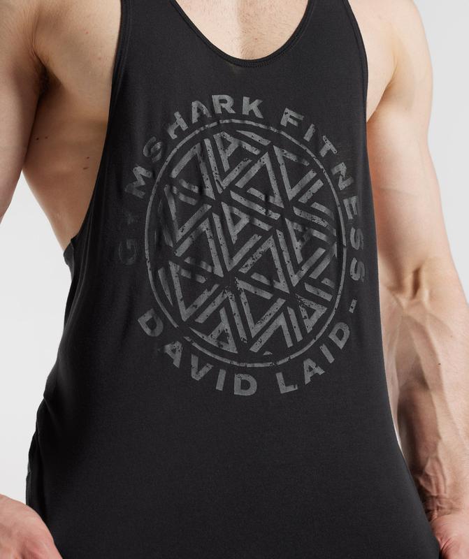 Gymshark GS x David Laid Stringer Stringer Zwart | 60IJSRFPZ