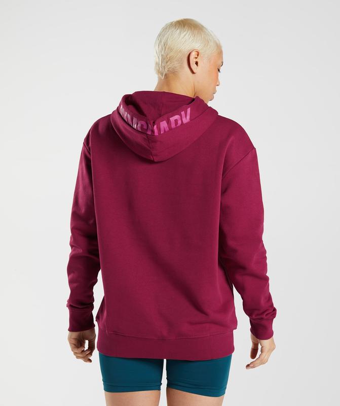 Gymshark Graphics Fraction Hoodie Hoodies Roze | 67TACODSE