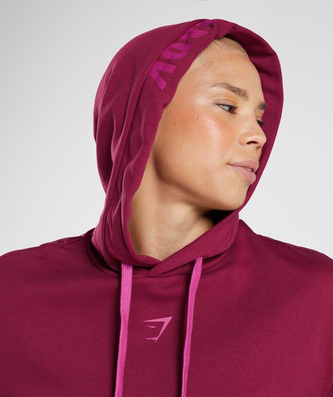 Gymshark Graphics Fraction Hoodie Hoodies Roze | 67TACODSE