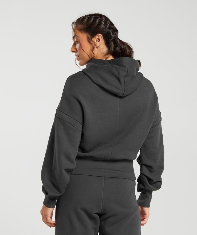 Gymshark Heavyweight Loopback Sweat Hoodie Hoodies Grijs | 69LAHDPSB