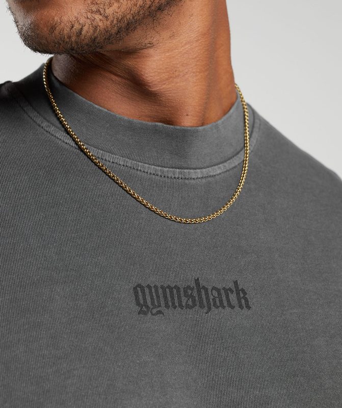 Gymshark Heavyweight T-Shirt T-Shirts Zwart | 21CDUONAV