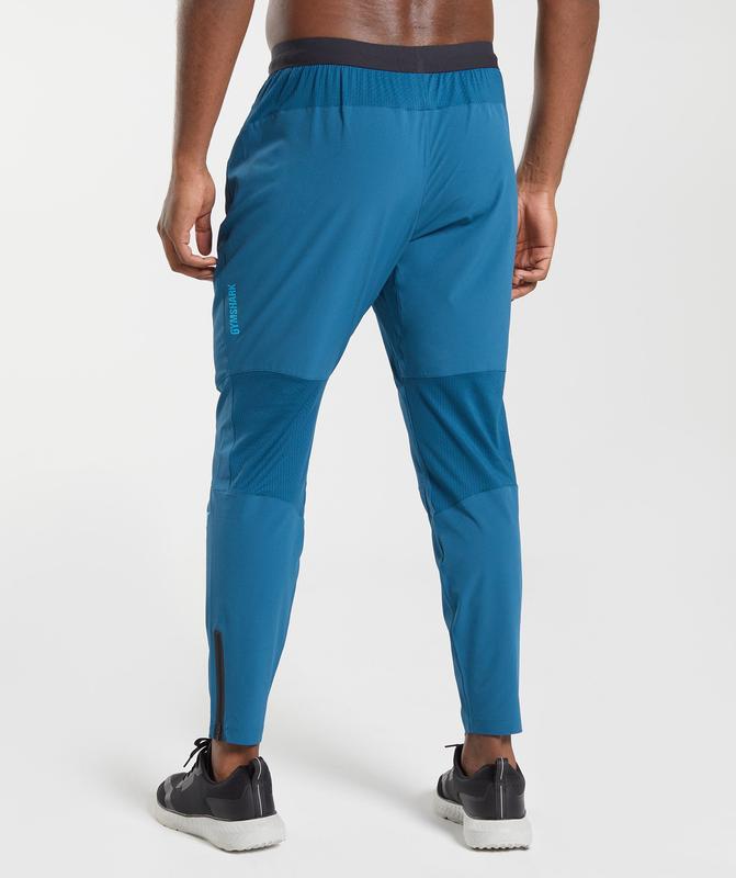 Gymshark Hybrid Woven Joggers Broek Blauw | 60VEGUNRC