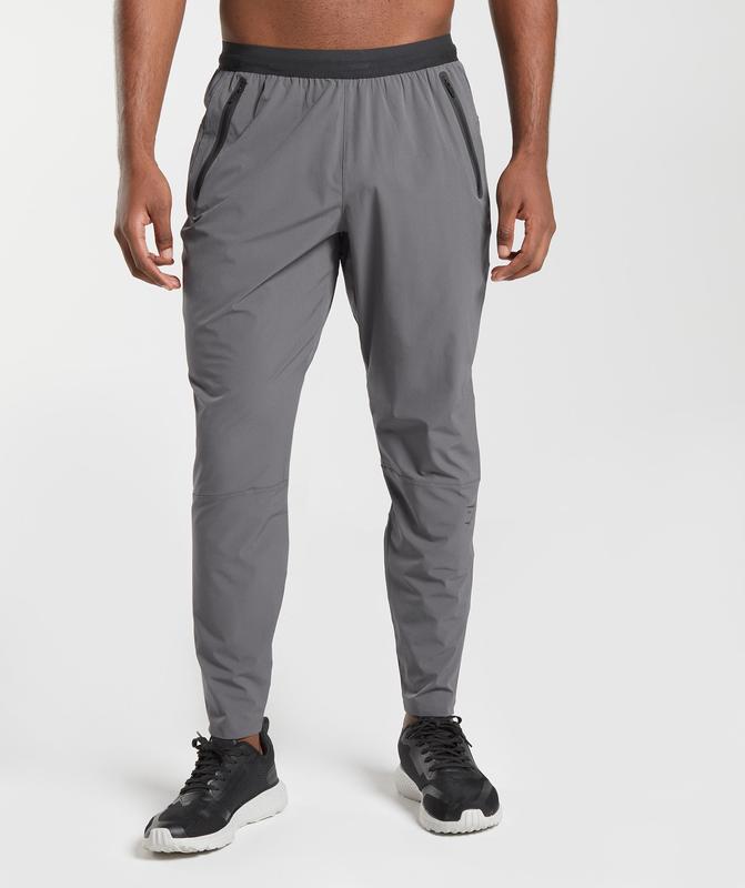 Gymshark Hybrid Woven Joggers Broek Grijs | 25CMAKXYQ