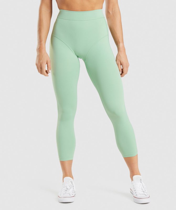 Gymshark KK Fit 7/8 Leggings Leggings Groen | 16WPEQORX