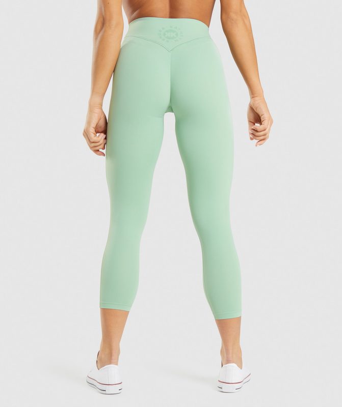 Gymshark KK Fit 7/8 Leggings Leggings Groen | 16WPEQORX