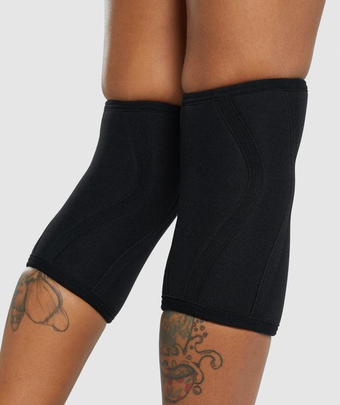 Gymshark Knee Sleeve 5mm All Equipment Zwart | 82SPGVFZI