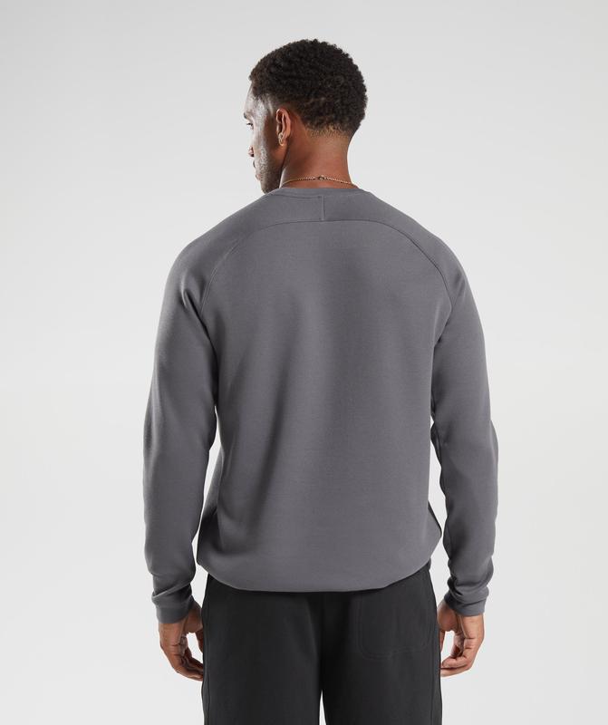 Gymshark Knit Crew Pullovers Grijs | 45DQJNTHZ