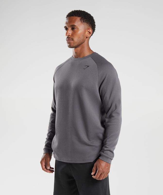 Gymshark Knit Crew Pullovers Grijs | 45DQJNTHZ