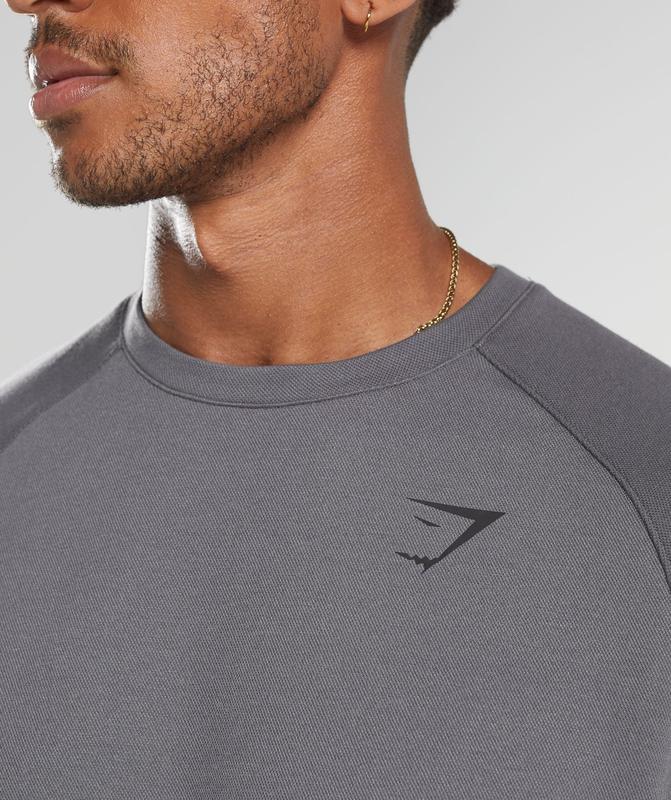 Gymshark Knit Crew Pullovers Grijs | 45DQJNTHZ