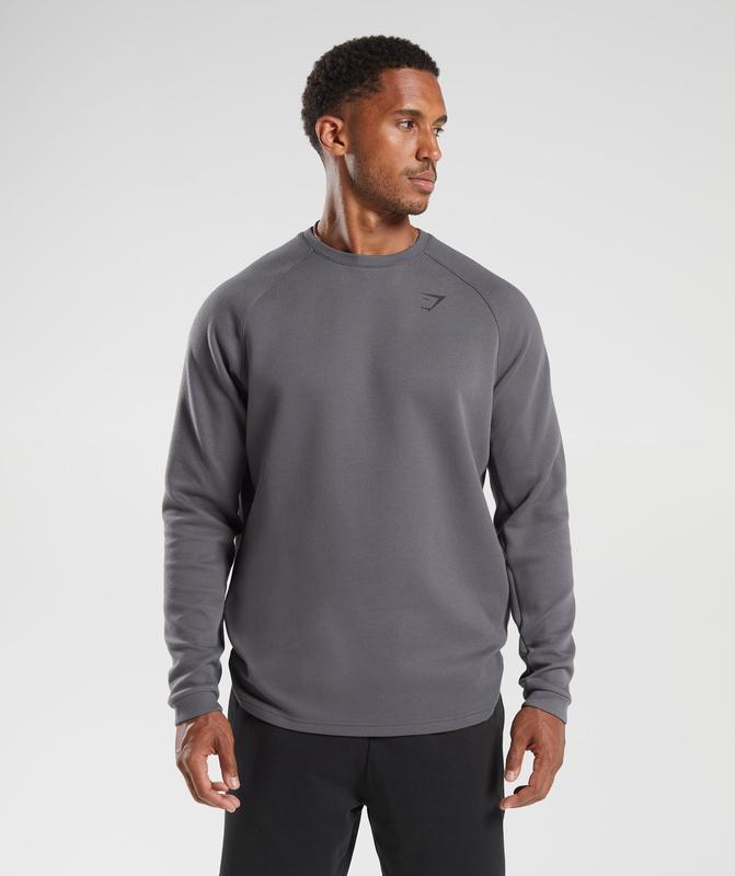 Gymshark Knit Crew Pullovers Grijs | 45DQJNTHZ