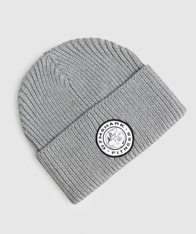 Gymshark Legacy Deep Cuff Beanie Beanies Lichtgrijs | 50QUJONWP