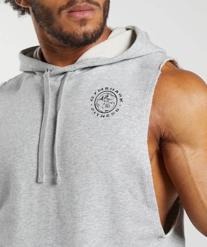 Gymshark Legacy Drop Arm Hoodie Hoodies Lichtgrijs | 15BLCPTXS