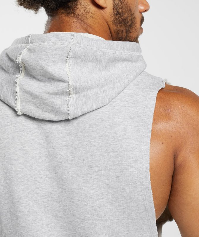 Gymshark Legacy Drop Arm Hoodie Hoodies Lichtgrijs | 15BLCPTXS