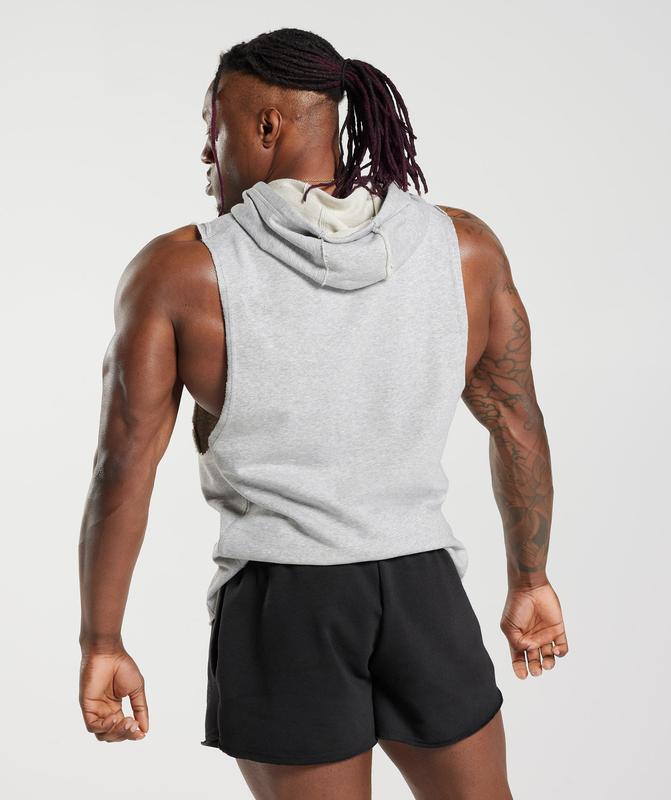 Gymshark Legacy Drop Arm Hoodie Hoodies Lichtgrijs | 37NOVBLHG