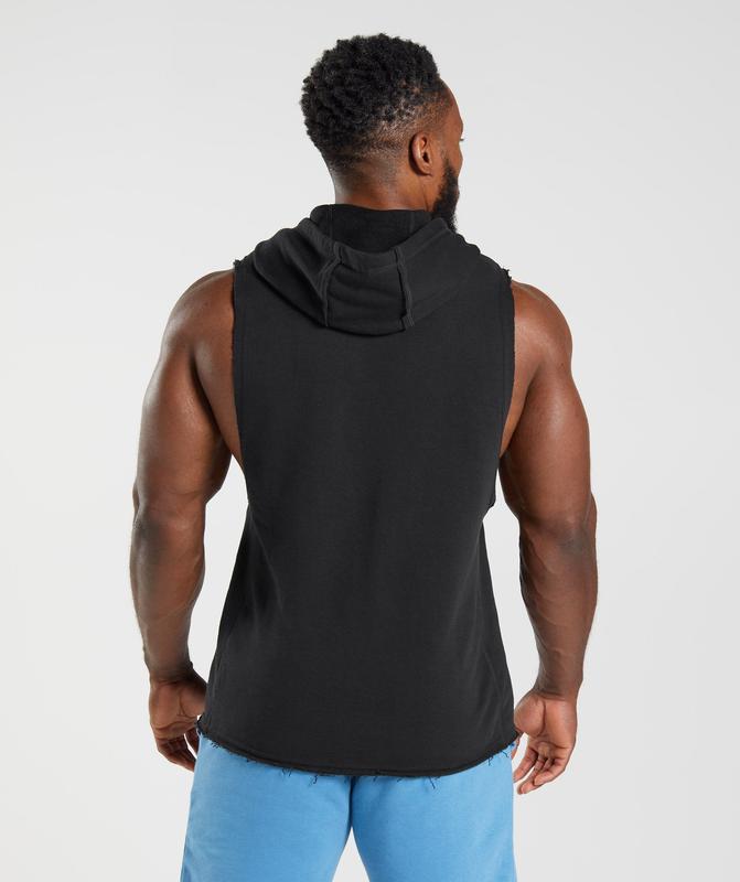 Gymshark Legacy Drop Arm Hoodie Hoodies Zwart | 12PALRSKI