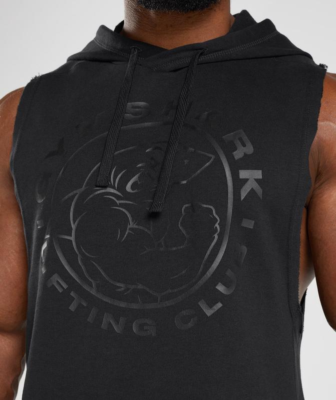 Gymshark Legacy Drop Arm Hoodie Hoodies Zwart | 12PALRSKI