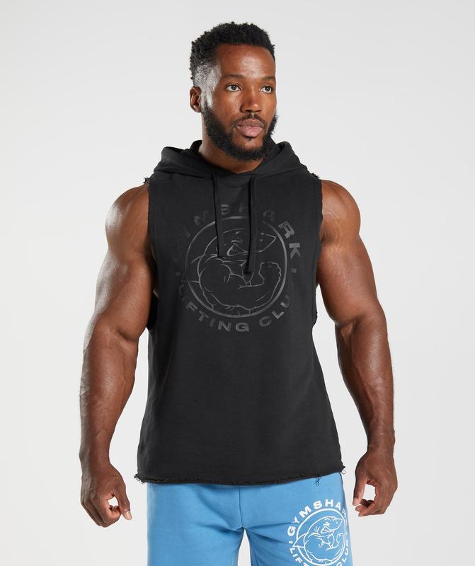 Gymshark Legacy Drop Arm Hoodie Hoodies Zwart | 12PALRSKI