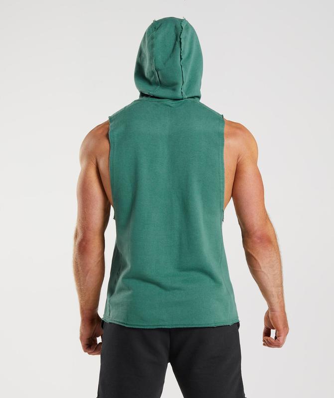 Gymshark Legacy Drop Arm Hoodie Hoodies Groen | 83IDCAMYO