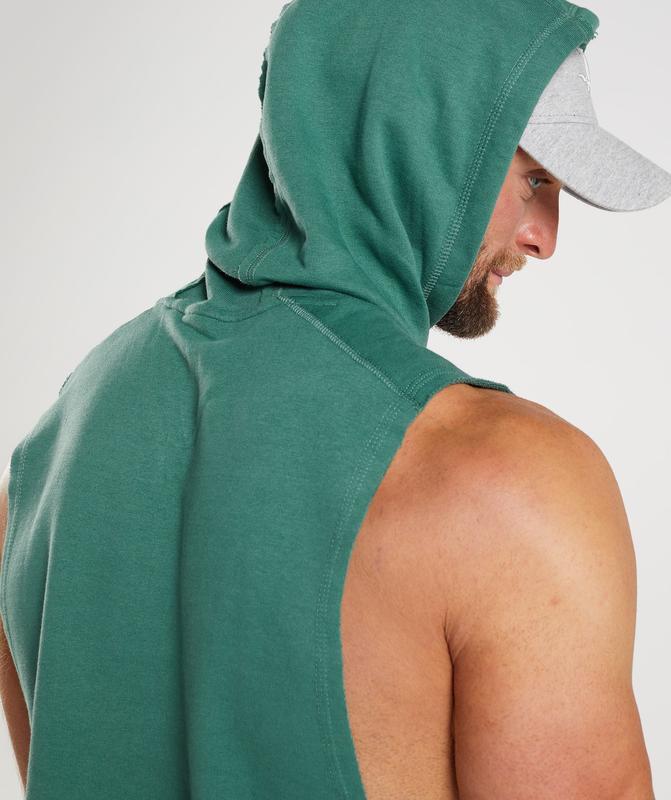 Gymshark Legacy Drop Arm Hoodie Hoodies Groen | 83IDCAMYO