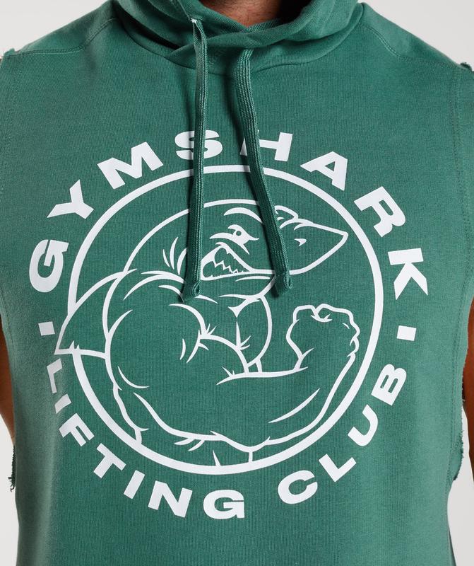 Gymshark Legacy Drop Arm Hoodie Hoodies Groen | 83IDCAMYO