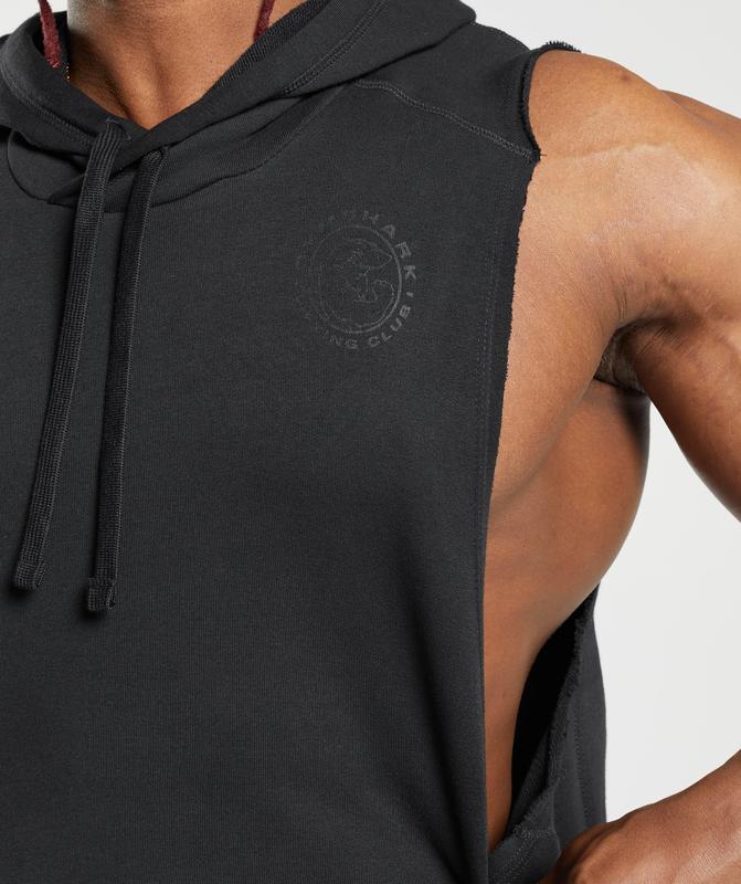 Gymshark Legacy Drop Arm Hoodie Hoodies Zwart | 59VPAEXSO