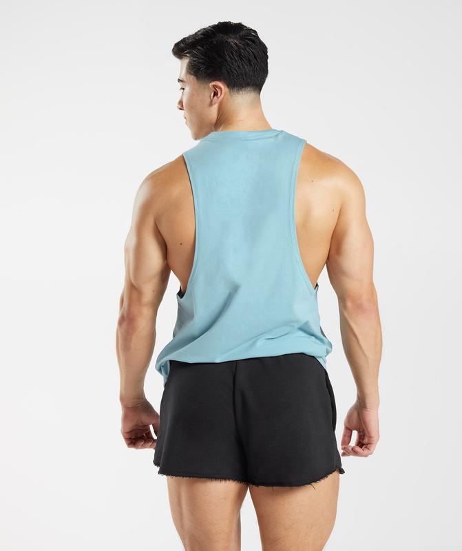 Gymshark Legacy Drop Arm Tank Drop Armhole Tank Blauw | 37DJYLGQH