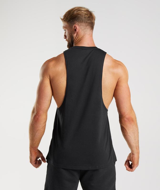 Gymshark Legacy Drop Arm Tank Drop Armhole Tank Zwart | 54VDXPHZO