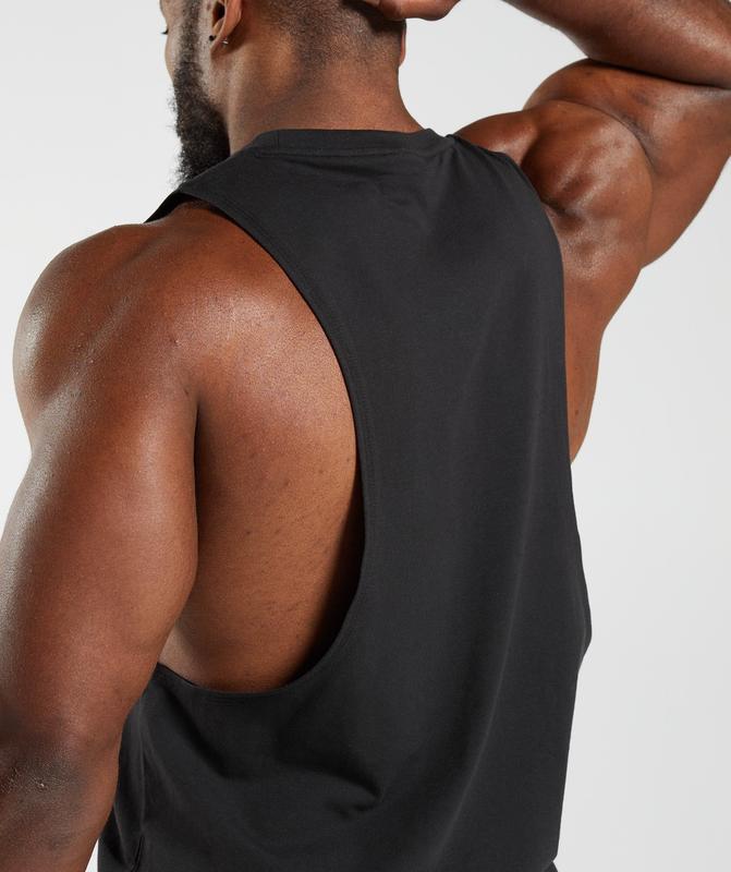 Gymshark Legacy Drop Arm Tank Drop Armhole Tank Zwart | 61YMPOSFX