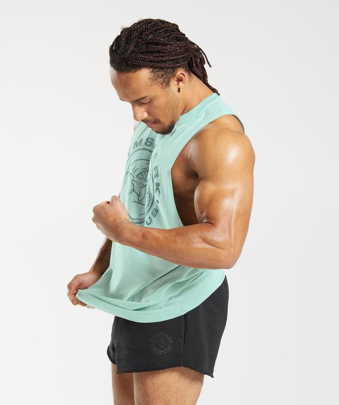 Gymshark Legacy Drop Arm Tank Drop Armhole Tank Groen | 06AVIYPCX