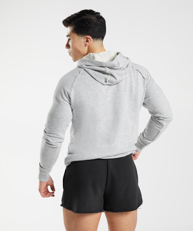 Gymshark Legacy Hoodie Hoodies Lichtgrijs | 82IMHDVYG