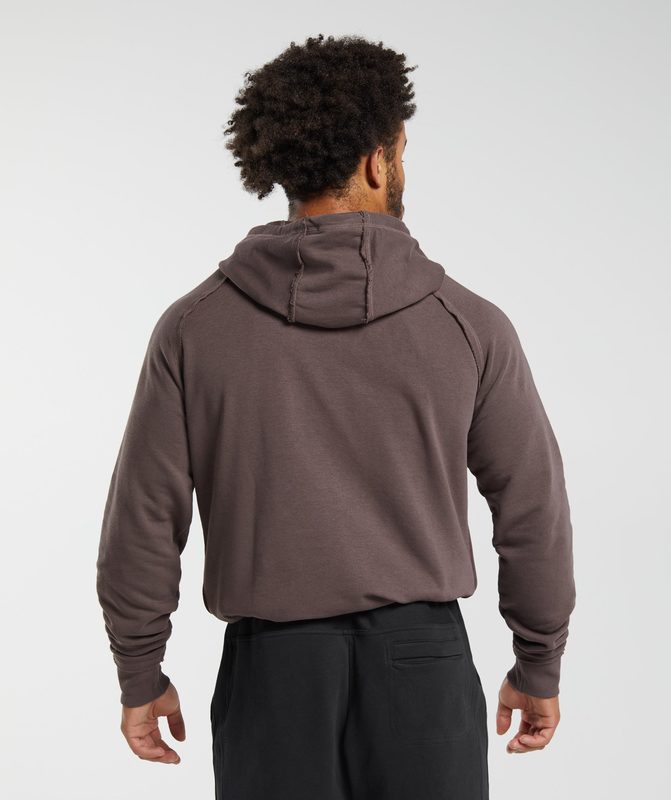 Gymshark Legacy Hoodie Hoodies Walnut Mauve | 01EYDSOJU