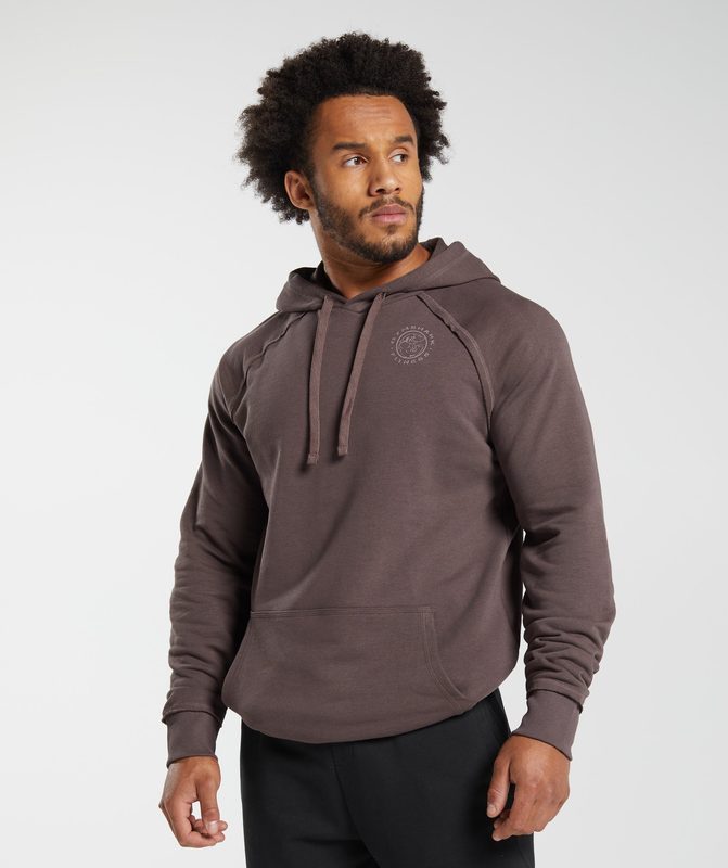 Gymshark Legacy Hoodie Hoodies Walnut Mauve | 01EYDSOJU