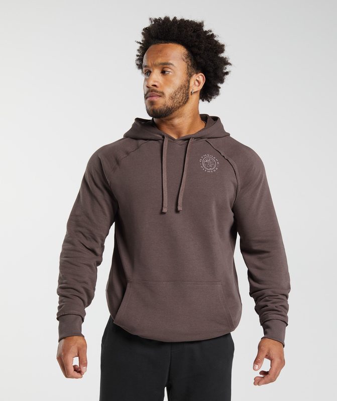 Gymshark Legacy Hoodie Hoodies Walnut Mauve | 01EYDSOJU